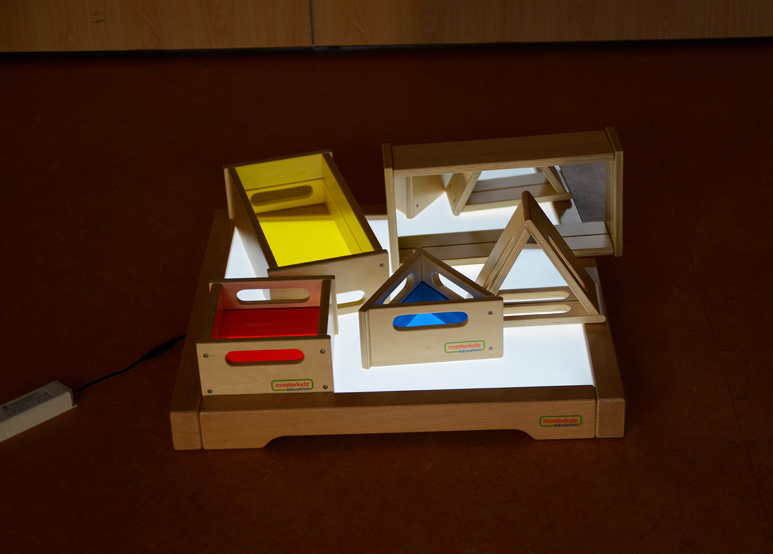 Creative Play Translucent Color Tray Blocks 3 Piece